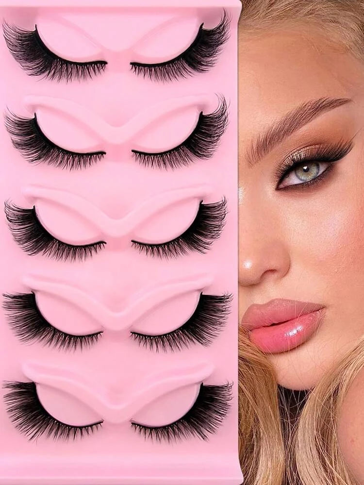 5pairs Cat Eye False Eyelashes