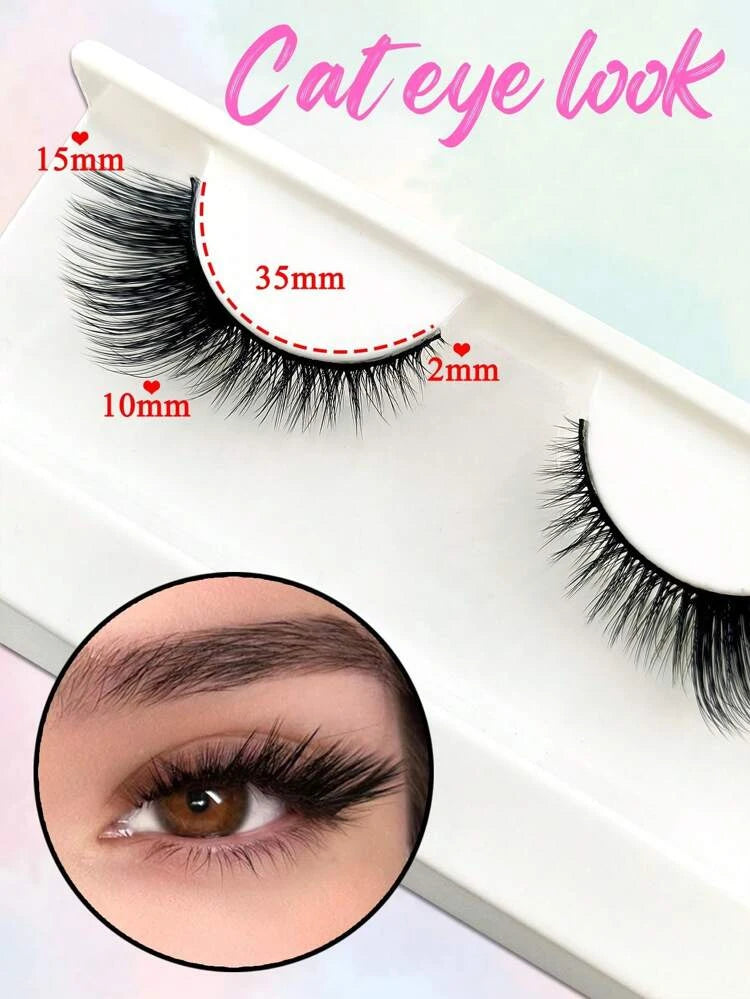 5pairs Cat Eye False Eyelashes