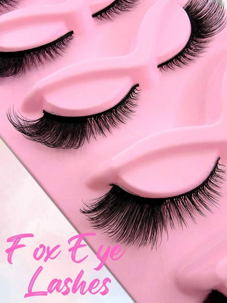 5pairs Cat Eye False Eyelashes