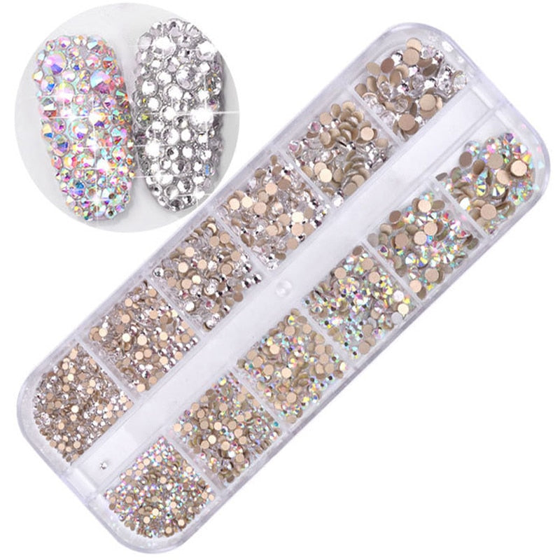 BELLA BODZ® 3D Crystal Rhinestone Nail Art Box Sets