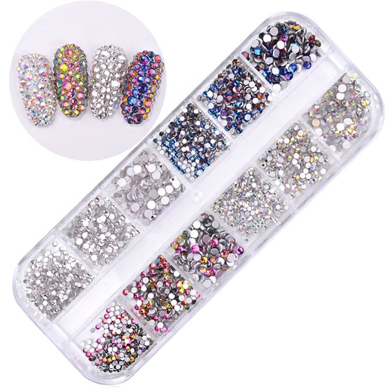 BELLA BODZ® 3D Crystal Rhinestone Nail Art Box Sets