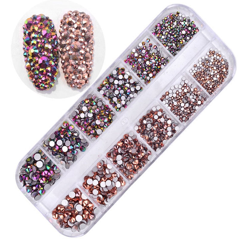 BELLA BODZ® 3D Crystal Rhinestone Nail Art Box Sets