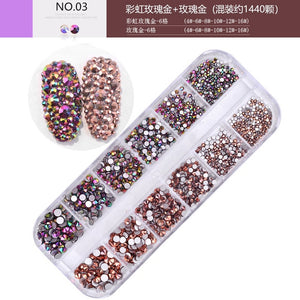 BELLA BODZ® 3D Crystal Rhinestone Nail Art Box Sets